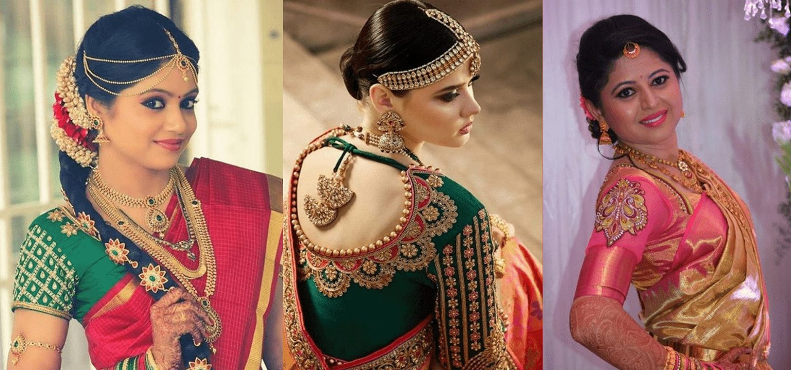 Bridal Aari embroidery blouse detail, green and gold